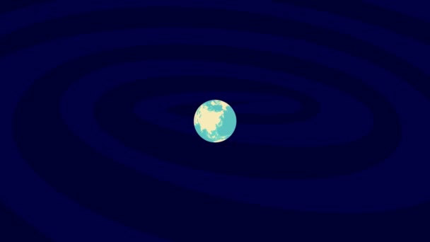 Zooming Floridsdorf Location Stylish World Globe — Stock videók