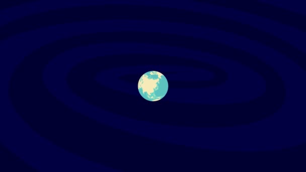 Zooming Hernals Location Stylish World Globe — Stock video
