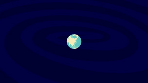 Zooming Hietzing Τοποθεσία Για Κομψό Κόσμο Globe — Αρχείο Βίντεο