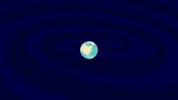 Zooming Linz Location Stylish World Globe — Stock video