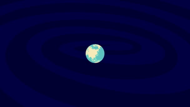 Zooming Ottakring Location Stylish World Globe — Stockvideo