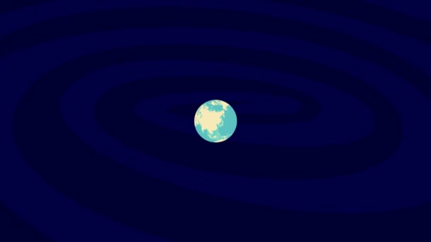 Zooming Steyr Location Stylish World Globe — Stock video