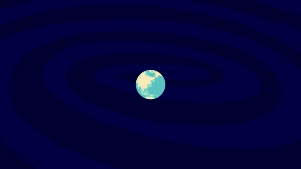 Zooming Sinop Location Stylish World Globe — стоковое видео