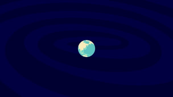 Zooming Van Location Stylish World Globe — Stock videók