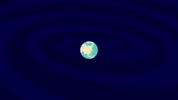 Zooming Lausanne Location Stylish World Globe — Stok video