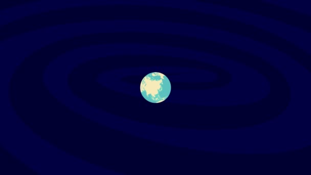 Zooming Schaffhausen Location Stylish World Globe — Stock video