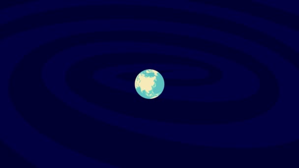 Zooming Winterthur Location Stylish World Globe — Αρχείο Βίντεο