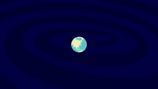 Zooming Tivat Location Stylish World Globe — Stockvideo