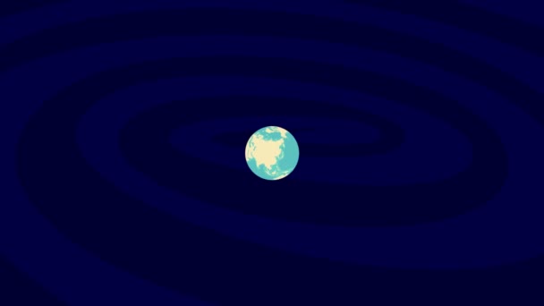 Zooming Zurich Location Stylish World Globe — Stok video