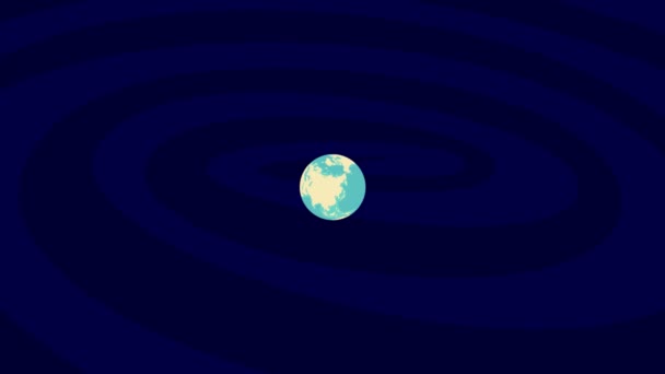 Zooming Charlottenlund Location Stylish World Globe — Αρχείο Βίντεο
