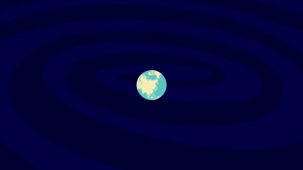 Zooming Greve Location Stylish World Globe — Stock videók