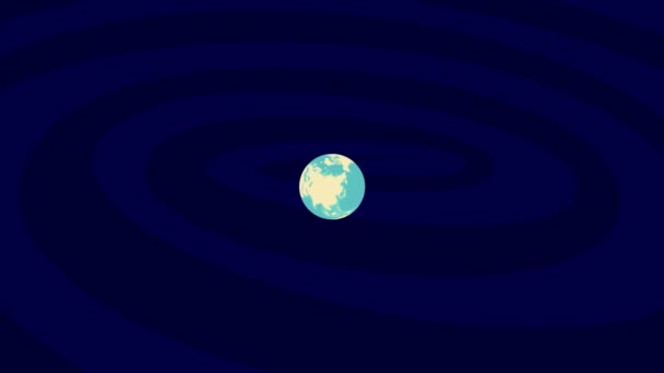 Zooming Vejle Location Stylish World Globe — Stok video