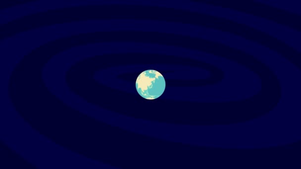 Zooming Kherson Location Stylish World Globe — Wideo stockowe