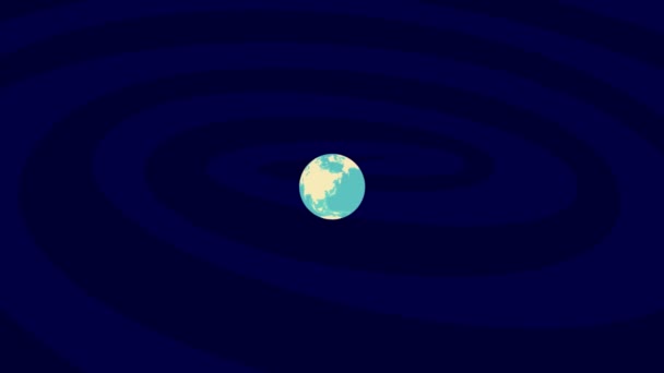 Zooming Kryvyy Rih Location Stylish World Globe — Stock video