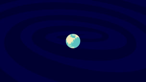 Zooming Makiivka Location Stylish World Globe — 图库视频影像