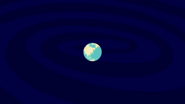 Zooming Simferopol Location Stylish World Globe — Stok video