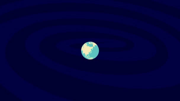 Zooming Vinnytsya Location Stylish World Globe — 图库视频影像