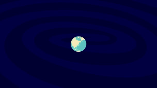 Zooming Zaporizhzhya Location Stylish World Globe — Video