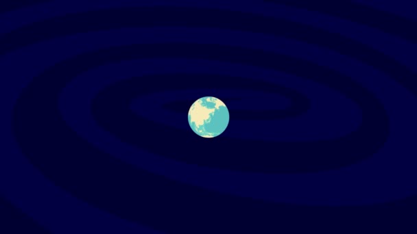 Zooming Dnipro Location Stylish World Globe — Video