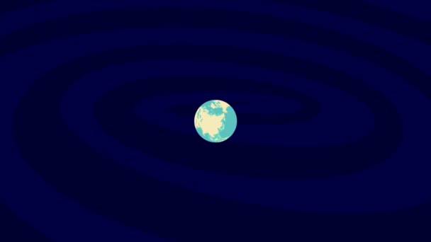 Zooming Moss Location Stylish World Globe — Video