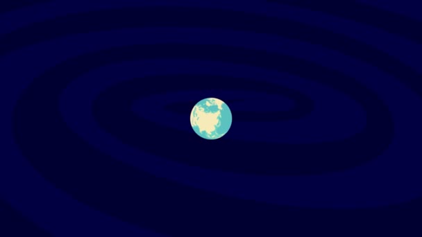 Zooming Sandnes Location Stylish World Globe — Video Stock