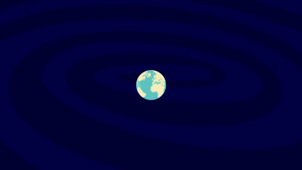 Zooming San Diego Location Stylish World Globe — Wideo stockowe