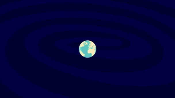 Zooming Bakersfield Location Stylish World Globe — Wideo stockowe