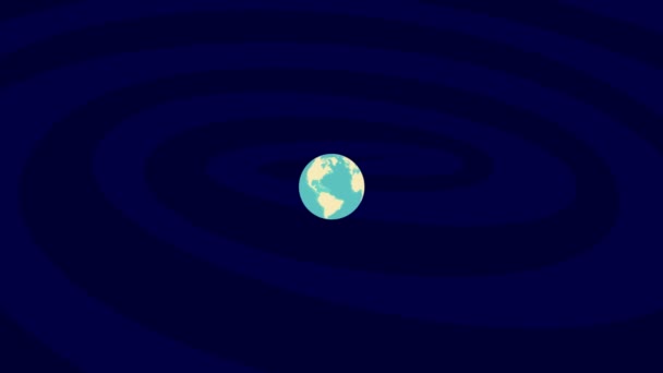 Zooming Honolulu Location Stylish World Globe — Video Stock