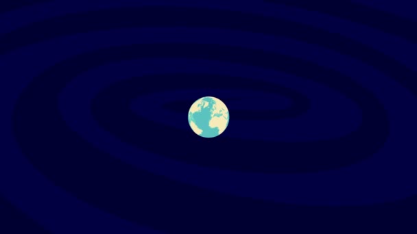 Zooming Fresno Location Stylish World Globe — Wideo stockowe