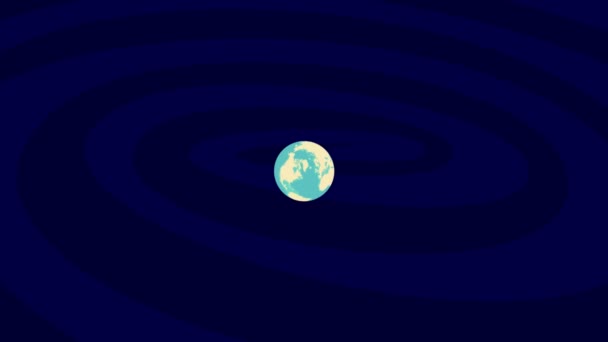 Zooming Anchorage Helyszín Stylish World Globe — Stock videók