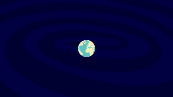 Zooming Chandler Location Stylish World Globe — Stok video