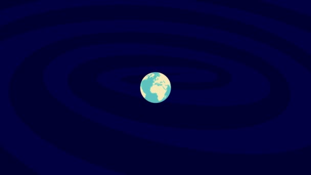 Zoom Til Brownsville Beliggenhed Stilfuld Verden Globe – Stock-video