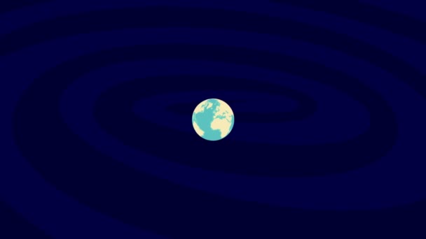 Zooming Gilbert Τοποθεσία Κομψό Κόσμο Globe — Αρχείο Βίντεο