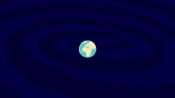 Zooming Hialeah Location Stylish World Globe — Stock Video