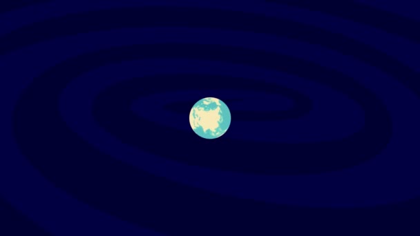 Zooming Luimneach Location Stylish World Globe — Αρχείο Βίντεο