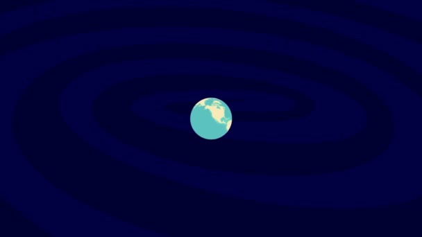 Zooming Kumamoto Helyszín Stylish World Globe — Stock videók