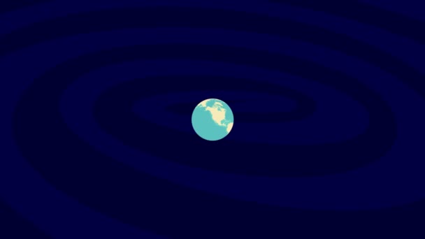 Zoom Kioto Ubicación Mundo Con Estilo Globe — Vídeo de stock