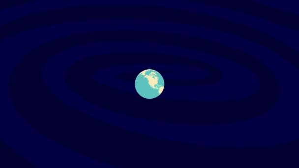 Zooming Setagaya Τοποθεσία Stylish World Globe — Αρχείο Βίντεο