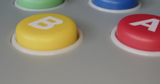 ゲームパッドボタンのマクロビュー — ストック動画