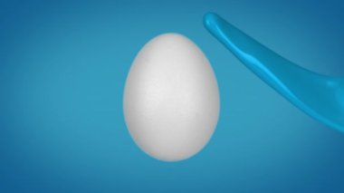 Paskalya Yumurtası Boyalı Gökyüzü Mavisi Yazan: Splash Yavaş Hareket, Hayalet Esnek