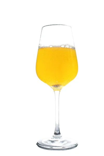 Szklanka Piwa Odizolowana Białym Tle Wysokiej Jakości Zdjęcie — Zdjęcie stockowe