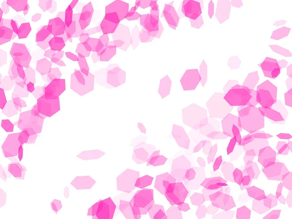 Abstract Roze Aquarel Zeshoek Fonkelende Achtergrond — Stockfoto