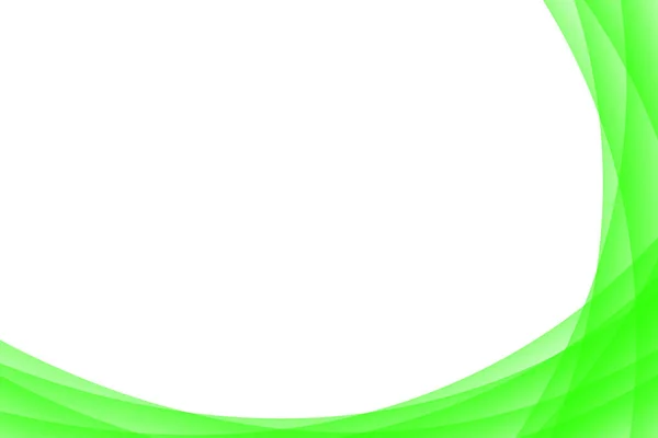 绿色的抽象背景 为您的文本提供复制空间 绿光波抽象框架 — 图库照片