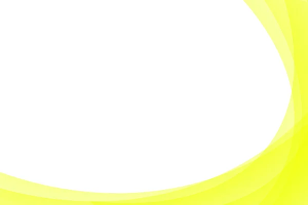 Abstract Yellow Background Copy Space Wavy Light Yellow Frame White — Stock Photo, Image