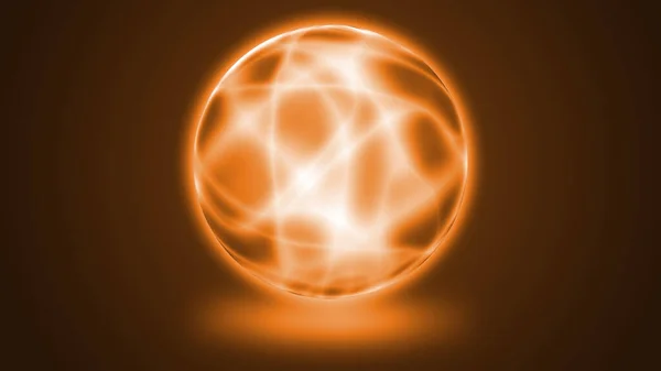 Abstract background of glowing sphere. . Glowing sphere. fire flame light magic orb ball