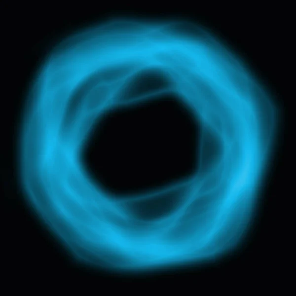 abstract smoke effect blue light round circle black hole