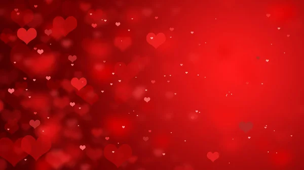Walentynki Tło Czerwonymi Sercami — Zdjęcie stockowe