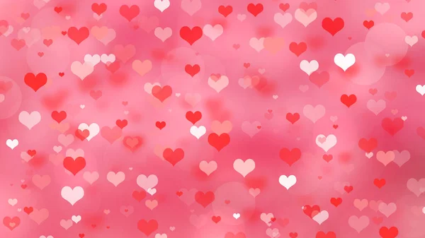 Valentine Day Background Hearts Bokeh Lights — Photo