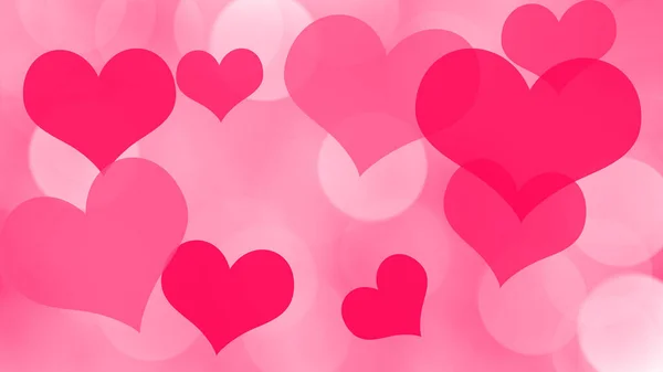 День Святого Валентина Абстрактный Фон Сердцем — стоковое фото