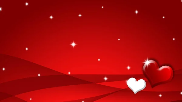 Valentinky Den Pozadí Srdce Hvězdy — Stock fotografie
